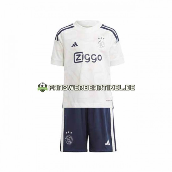 Trikot Ajax Amsterdam Kinder Auswärtsausrüstung 2023-2024 Kurzarm