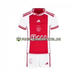 Trikot Ajax Amsterdam Kinder Heimausrüstung 2023-2024 Kurzarm