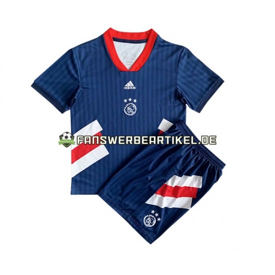 Icon Retro Trikot Ajax Amsterdam Kinder Heimausrüstung 2022-2023 Kurzarm