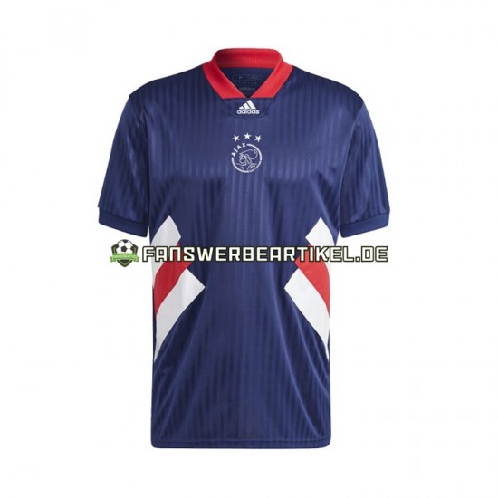 Icon Retro Trikot Ajax Amsterdam Herren Heimausrüstung 2022-2023 Kurzarm