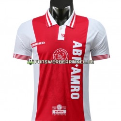 Retro 1997-1998 Trikot Ajax Amsterdam Herren Heimausrüstung Kurzarm