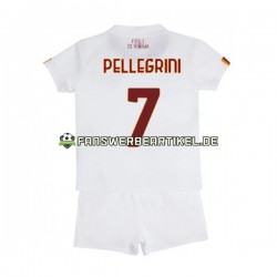 Lorenzo Pellegrini 7 Trikot AS Rom Kinder Auswärtsausrüstung 2022-2023 Kurzarm