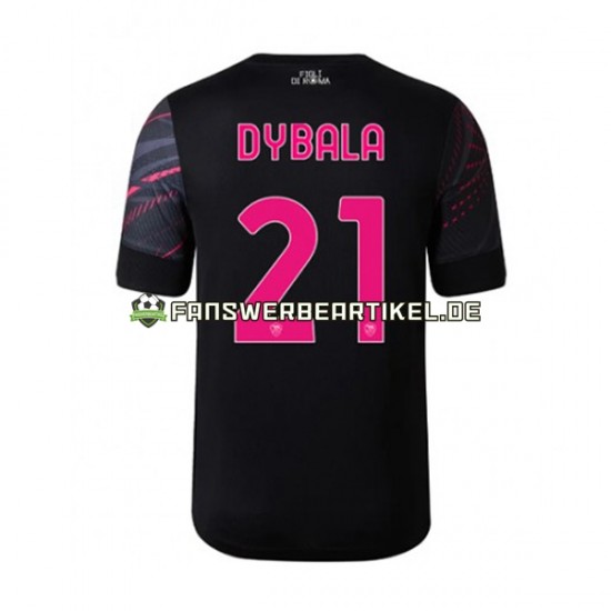 Paulo Dybala 21 Trikot AS Rom Herren Ausweich ausrüstung 2022-2023 Kurzarm