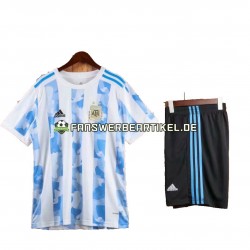 2021 Trikot Argentinien Kinder Heimausrüstung Kurzarm