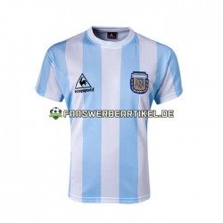 Retro 1986 Trikot Argentinien Herren Heimausrüstung Kurzarm