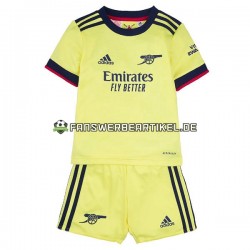 Trikot Arsenal Kinder Auswärtsausrüstung 2021-2022 Kurzarm