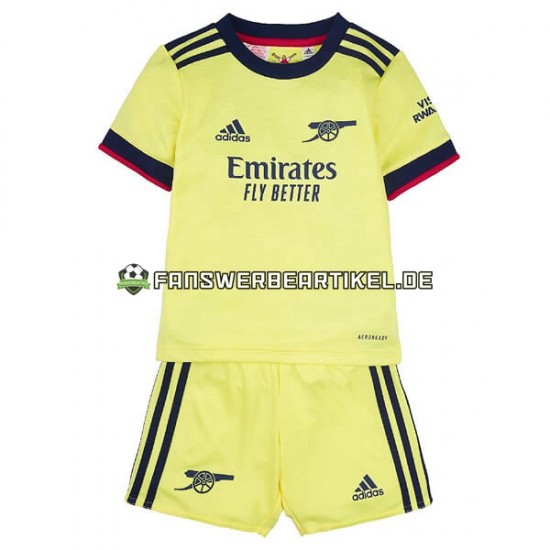 Trikot Arsenal Kinder Auswärtsausrüstung 2021-2022 Kurzarm