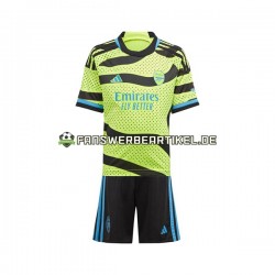 Trikot Arsenal Kinder Auswärtsausrüstung 2023-2024 Kurzarm