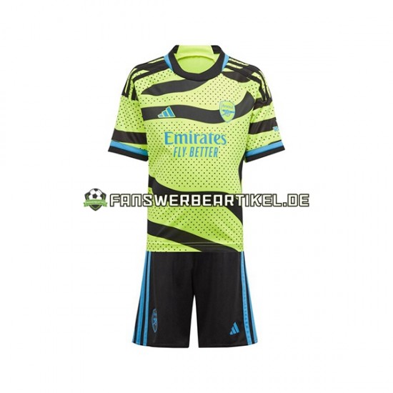 Trikot Arsenal Kinder Auswärtsausrüstung 2023-2024 Kurzarm