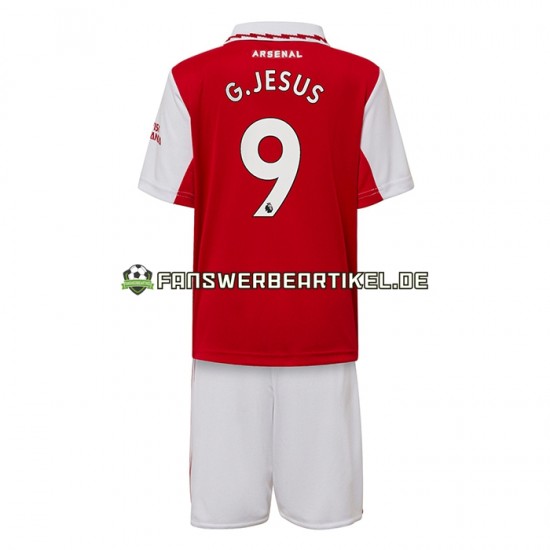 Gabriel Jesus 9 Trikot Arsenal Kinder Heimausrüstung 2022-2023 Kurzarm