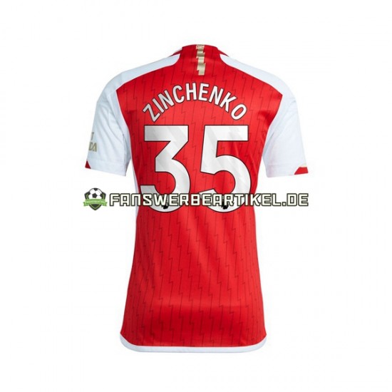 Oleksandr Zinchenko 35 Trikot Arsenal Herren Heimausrüstung 2023-2024 Kurzarm