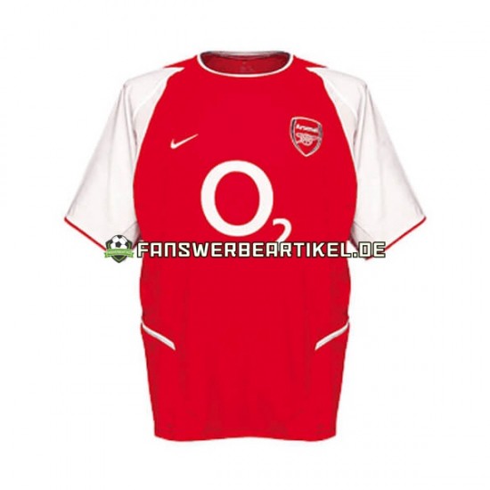 Retro 2002 Trikot Arsenal Herren Heimausrüstung Kurzarm