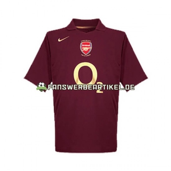 Retro 2005 Trikot Arsenal Herren Heimausrüstung Kurzarm