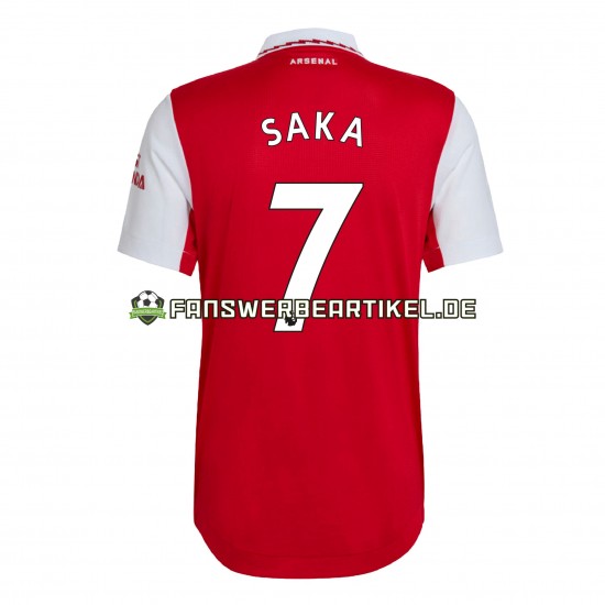 Saka 7 Trikot Arsenal Herren Heimausrüstung 2022-2023 Kurzarm