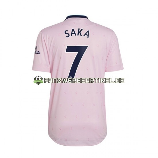 Saka 7 Trikot Arsenal Herren Ausweich ausrüstung 2022-2023 Kurzarm