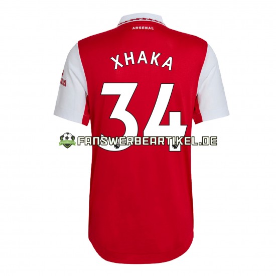 Xhaka 34 Trikot Arsenal Herren Heimausrüstung 2022-2023 Kurzarm