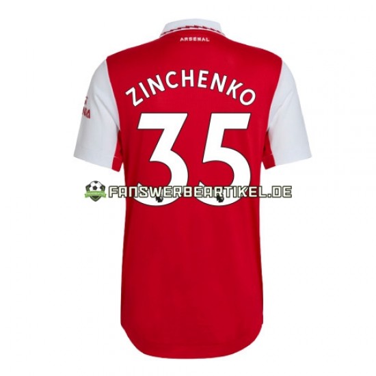 Zinchenko 35 Trikot Arsenal Herren Heimausrüstung 2022-2023 Kurzarm