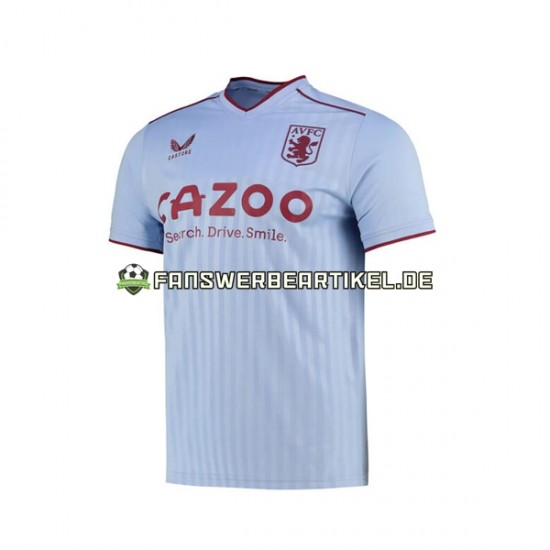 Trikot Aston Villa Herren Auswärtsausrüstung 2022-2023 Kurzarm