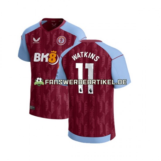 Ollie Watkins 11 Trikot Aston Villa Herren Heimausrüstung 2023-2024 Kurzarm