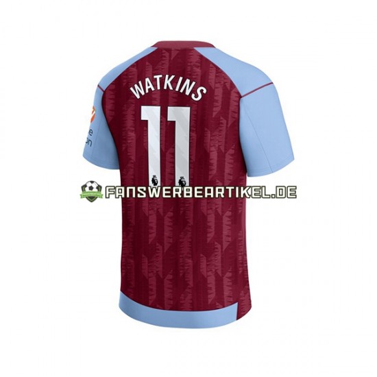 Ollie Watkins 11 Trikot Aston Villa Herren Heimausrüstung 2023-2024 Kurzarm