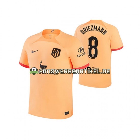 Antoine Griezmann 8 Trikot Atlético Madrid Herren Ausweich ausrüstung 2022-2023 Kurzarm