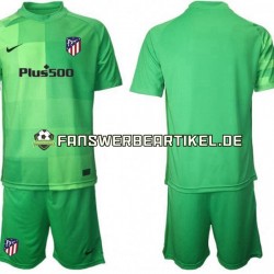 Torwart Trikot Atlético Madrid Kinder Ausweich ausrüstung 2021-2022 Kurzarm