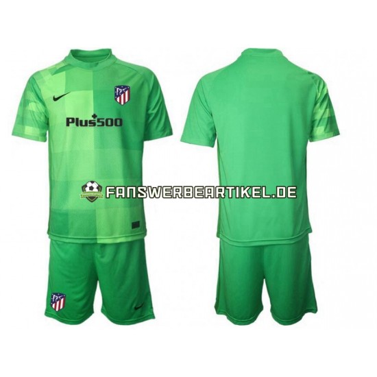 Torwart Trikot Atlético Madrid Kinder Ausweich ausrüstung 2021-2022 Kurzarm