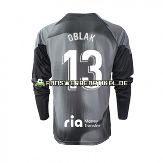 Jan Oblak 13 Torwart Trikot Atlético Madrid Herren Auswärtsausrüstung 2022-2023 Langarm