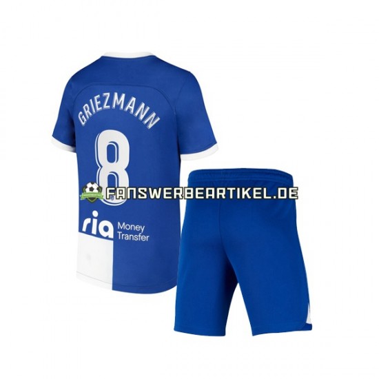 Griezmann 8 120 Anniversary Trikot Atlético Madrid Kinder Heimausrüstung 2022-2023 Kurzarm