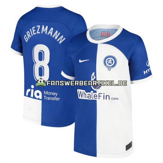 Griezmann 8 120 Anniversary Trikot Atlético Madrid Herren Heimausrüstung 2022-2023 Kurzarm