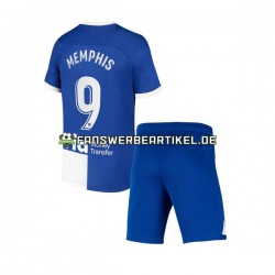 Memphis 9 120 Anniversary Trikot Atlético Madrid Kinder Heimausrüstung 2022-2023 Kurzarm