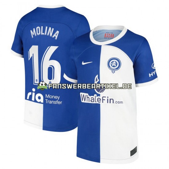 Molina 16 120 Anniversary Trikot Atlético Madrid Herren Heimausrüstung 2022-2023 Kurzarm