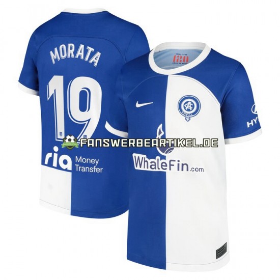 Morata 19 120 Anniversary Trikot Atlético Madrid Herren Heimausrüstung 2022-2023 Kurzarm