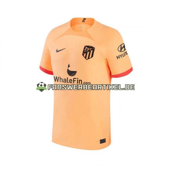 Trikot Atlético Madrid Herren Ausweich ausrüstung 2022-2023 Kurzarm