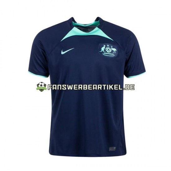 Trikot Australien Herren Auswärtsausrüstung WM 2022 Kurzarm