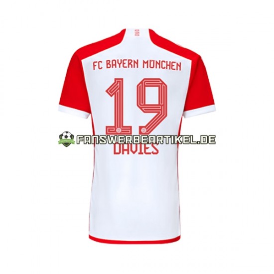 Alphonso Davies 19 Trikot FC Bayern München Herren Heimausrüstung 2023-2024 Kurzarm