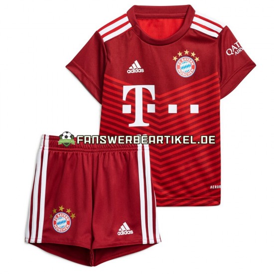 Trikot FC Bayern München Kinder Heimausrüstung 2021-2022 Kurzarm