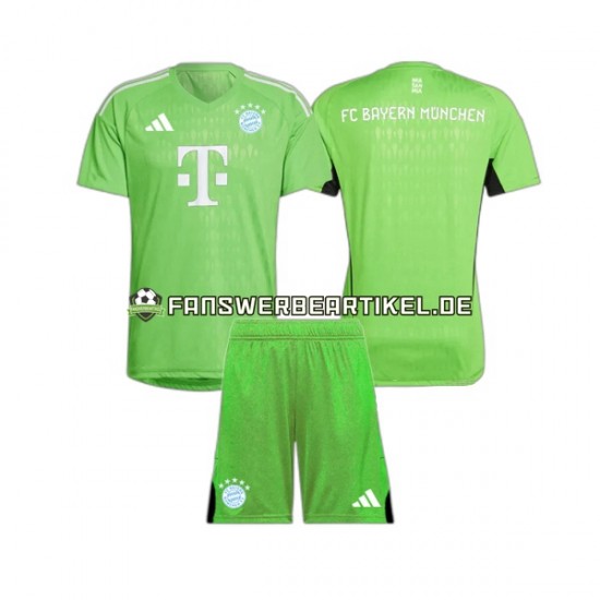 Torwart Trikot FC Bayern München Kinder Auswärtsausrüstung 2023-2024 Kurzarm