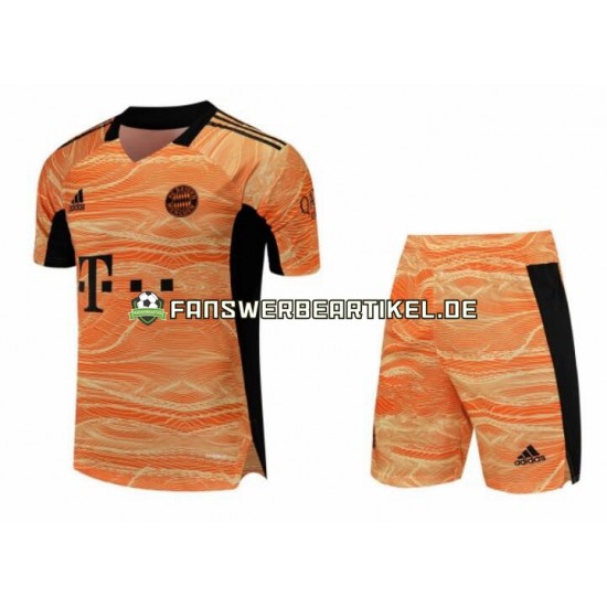 Torwart Trikot FC Bayern München Kinder Heimausrüstung 2021-2022 Kurzarm