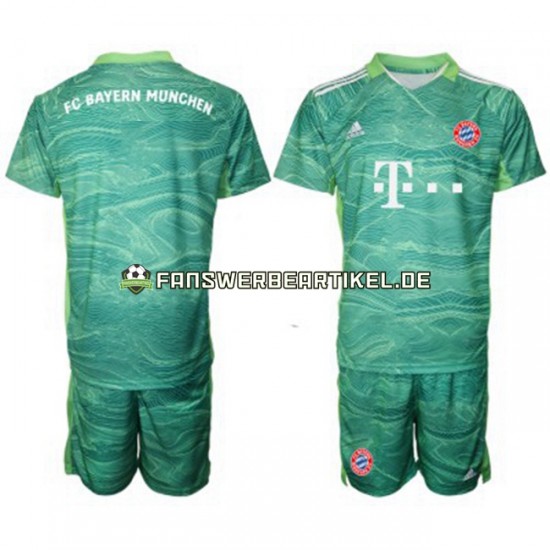 Torwart Trikot FC Bayern München Kinder Ausweich ausrüstung 2021-2022 Kurzarm