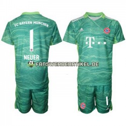 Manuel Neuer 1 Torwart Trikot FC Bayern München Kinder Ausweich ausrüstung 2021-2022 Kurzarm