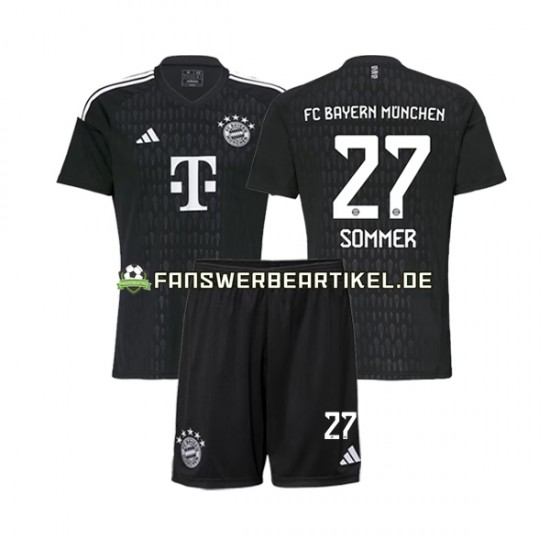 Yann Sommer 27 Torwart Trikot FC Bayern München Kinder Heimausrüstung 2023-2024 Kurzarm