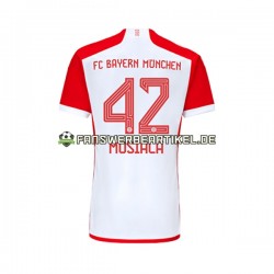 Jamal Musiala 42 Trikot FC Bayern München Herren Heimausrüstung 2023-2024 Kurzarm