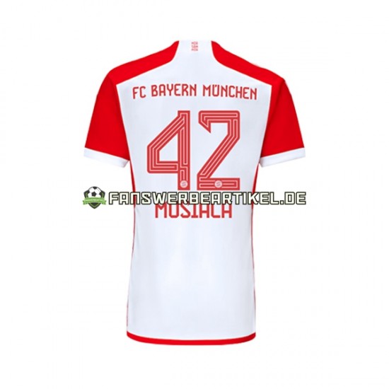 Jamal Musiala 42 Trikot FC Bayern München Herren Heimausrüstung 2023-2024 Kurzarm