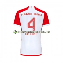 Matthijs de Ligt 4 Trikot FC Bayern München Herren Heimausrüstung 2023-2024 Kurzarm