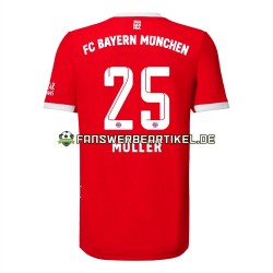 Muller 25 Trikot FC Bayern München Herren Heimausrüstung 2022-2023 Kurzarm