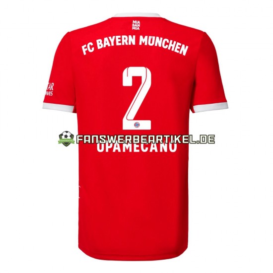 Upamecano 2 Trikot FC Bayern München Herren Heimausrüstung 2022-2023 Kurzarm