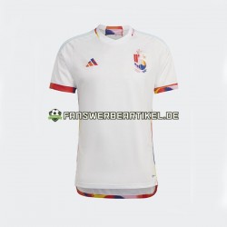 Trikot Belgien Herren Auswärtsausrüstung WM 2022 Kurzarm