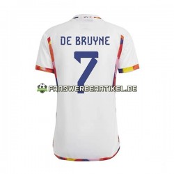 De Bruyne 7 Trikot Belgien Herren Auswärtsausrüstung WM 2022 Kurzarm