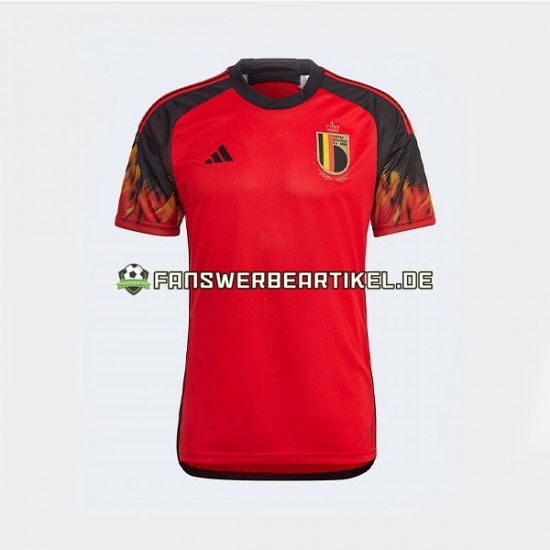 Trikot Belgien Herren Heimausrüstung WM 2022 Kurzarm